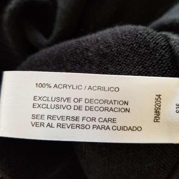 NWT Debbie Morgan embellished black sweater - Picture 5 of 6